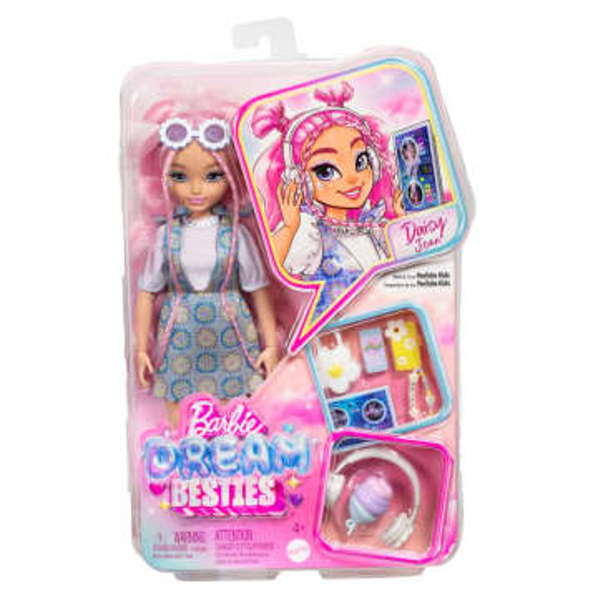 Barbie Daisy Jean Doll with 9 DJ & Music Accessories