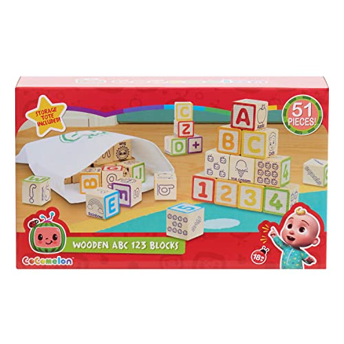 Cocomelon 51pc Wooden Block Set