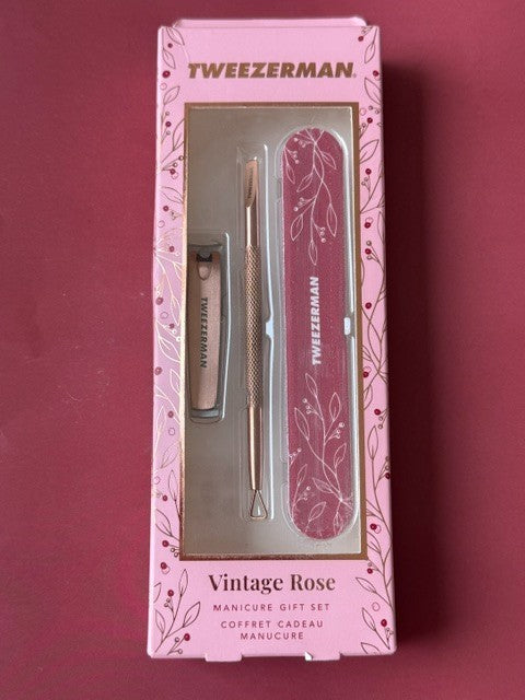 Tweezerman Vintage Rose Manicure Gift Set