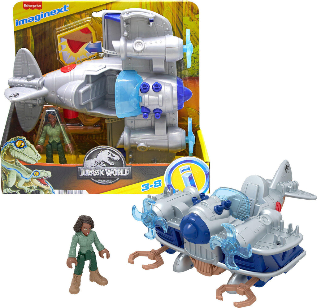 Fisher-Price Imaginext Jurassic World Dominion Kayla Watts & Plane