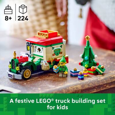 LEGO Santa’s Delivery Truck Building Toy for Kids - Construction Set for Play or Christmas Decor - Building Blocks for Girls & Boys  Ages 8+ - Holiday