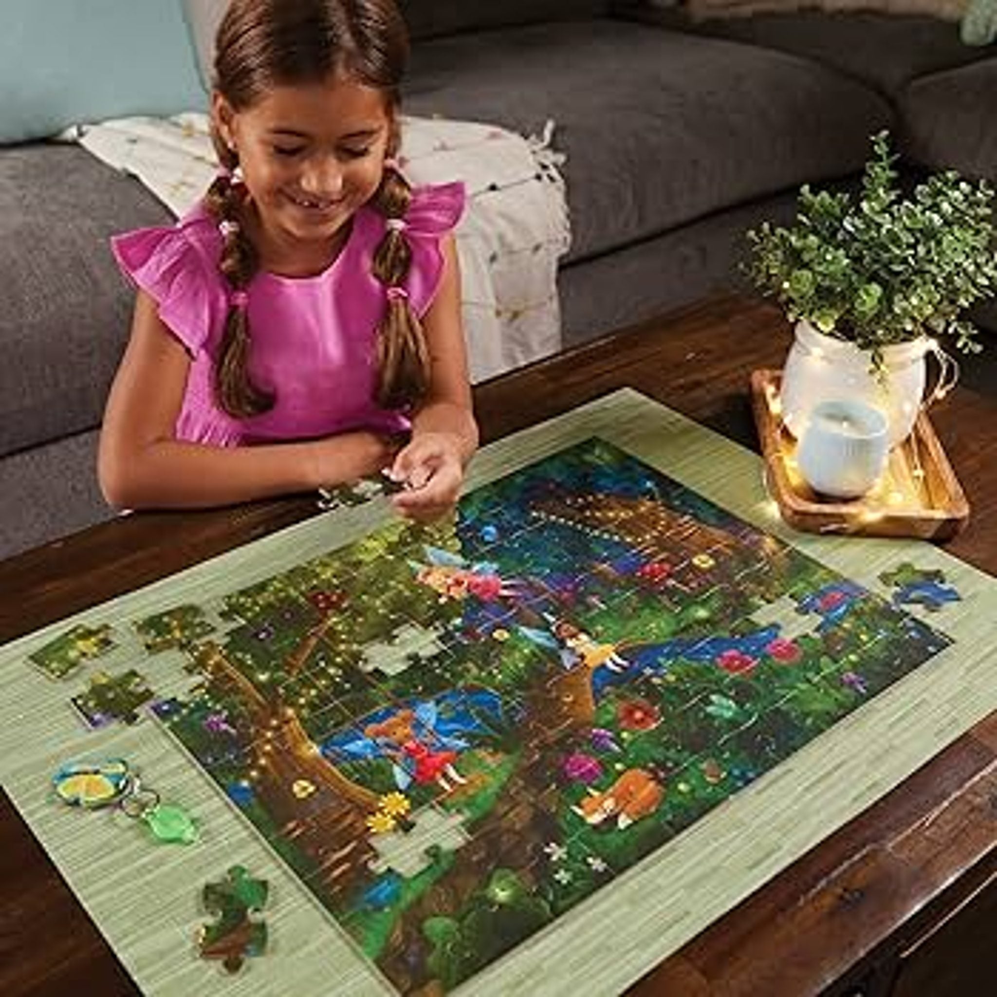 Peaceable Kingdom Twilight Fairies 100 Piece Glow Puzzle