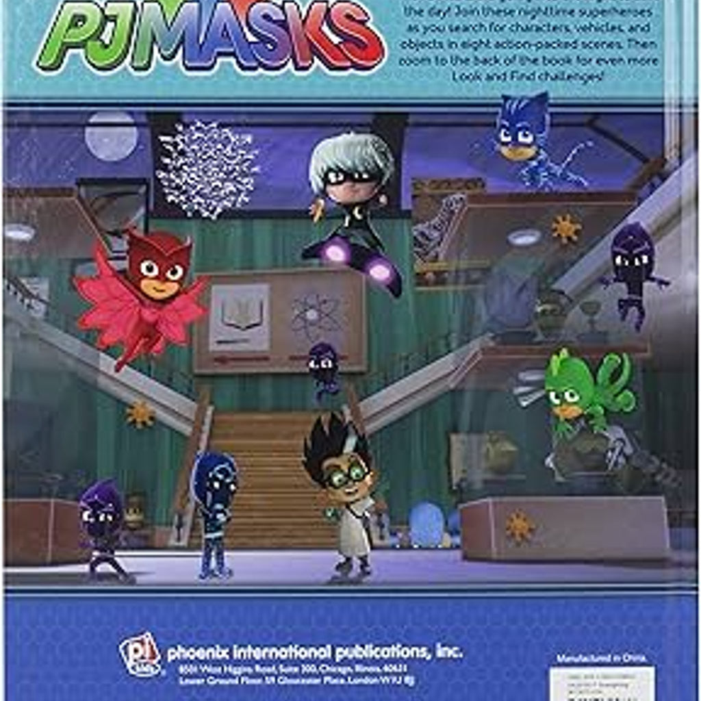 PJ Masks Look and Find Children's Book - soft cover