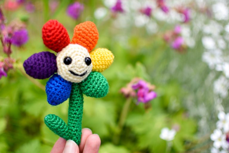 TeeTurtle Reversible Bee Plushie - Transgender Pride Fidget Toy