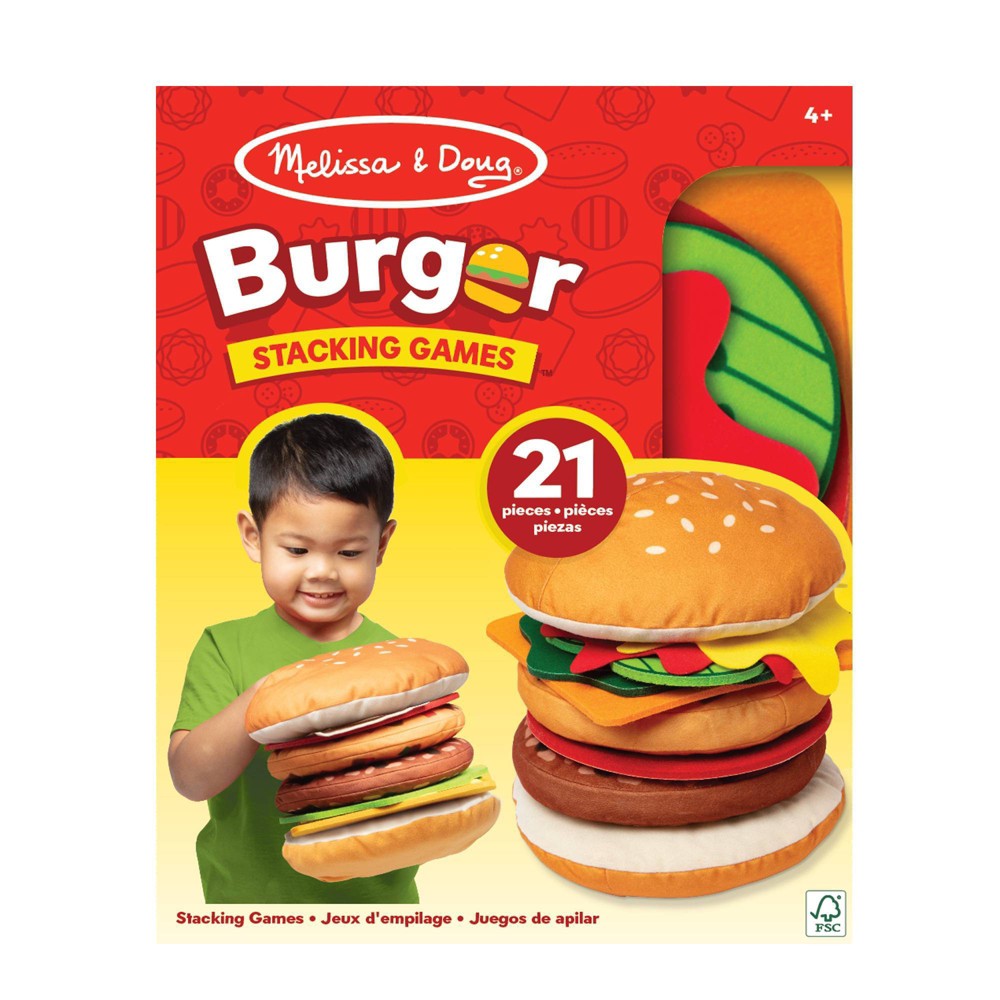 Melissa & Doug Burger Stacking Games