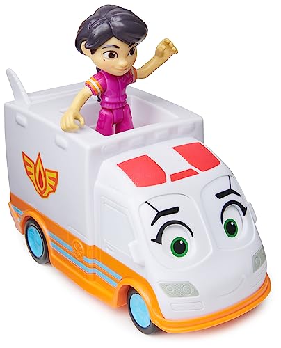 DC Comics Disney Firebuds Violet & Axl Ambulance Toy 2.85x7.64x3.3