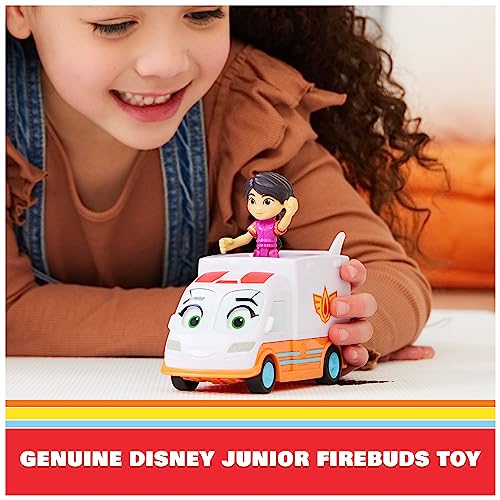 DC Comics Disney Firebuds Violet & Axl Ambulance Toy 2.85x7.64x3.3