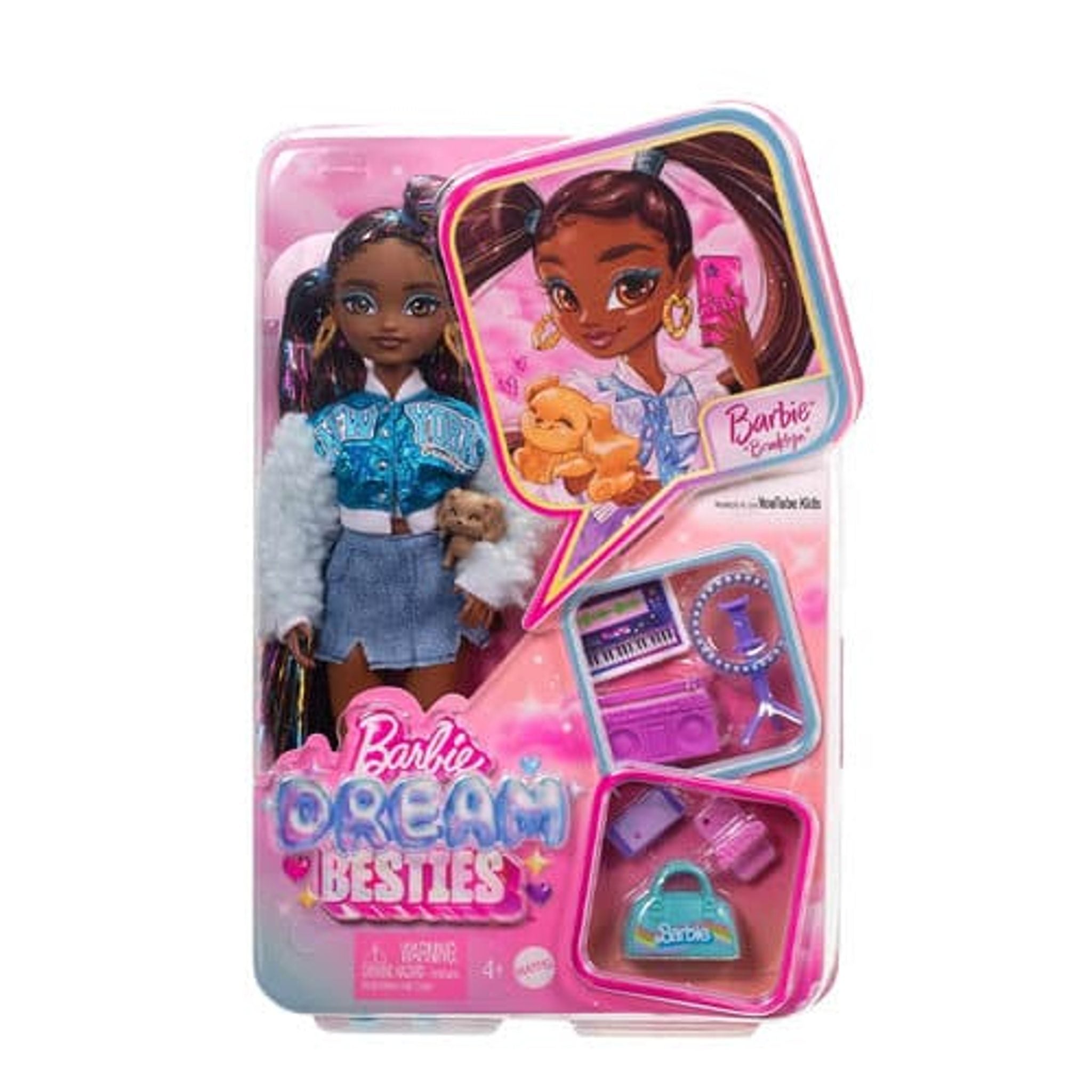 Barbie Brooklyn Fashion Doll with 8 Accessories