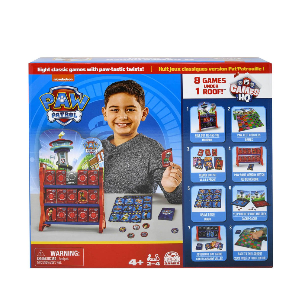 Spin Master-spellen PAW Patrol Games HQ Board Games for Kids