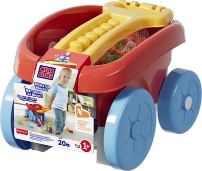 Mega Bloks First Builders Scooping Wagon, 20-Piece Building Set
