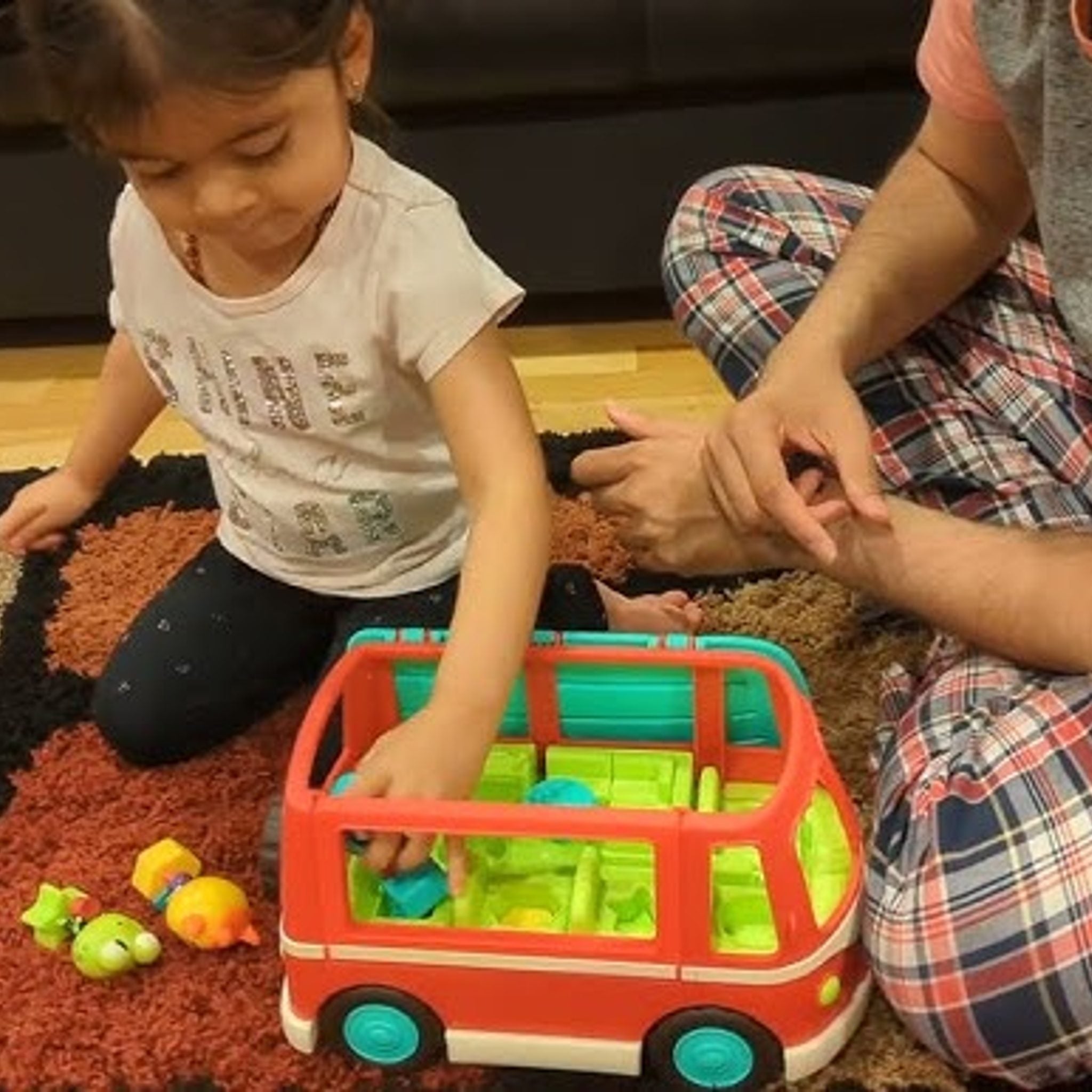 Battat Happy Cruisers Orange Bus Van Toy