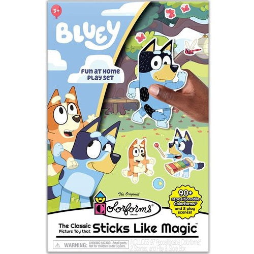 Colorforms Bluey Set - Repositionable Storytelling Imaginative Play Pieces