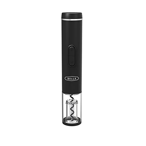 BELLA Electric Wine Opener, Automatic Corkscrew with Foil Cutter