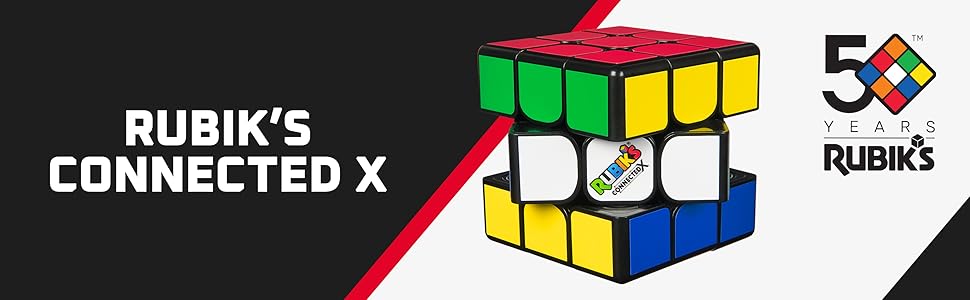 Rubik's ConnectedX Bluetooth 3x3 Cube, 6x2.63x7.5, Pack of 1
