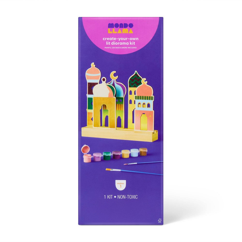 Mondo Llama Ramadan Craft Lit Layered Wood Diorama Kit
