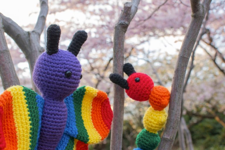 TeeTurtle Reversible Bee Plushie - Transgender Pride Fidget Toy