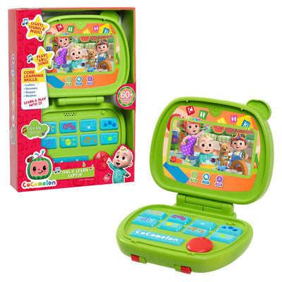 Just Play CoComelon Sing and Learn Laptop, 9.25" Interactive Toy