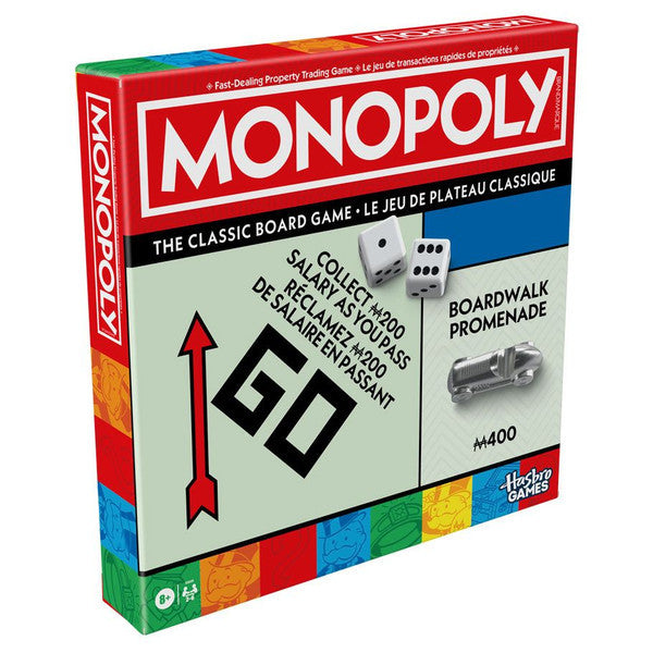 Monopoly Classic Board Game with Storage Tray