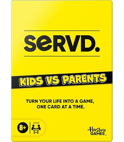 Hasbro Gaming SERVD Kids Vs Parents Game