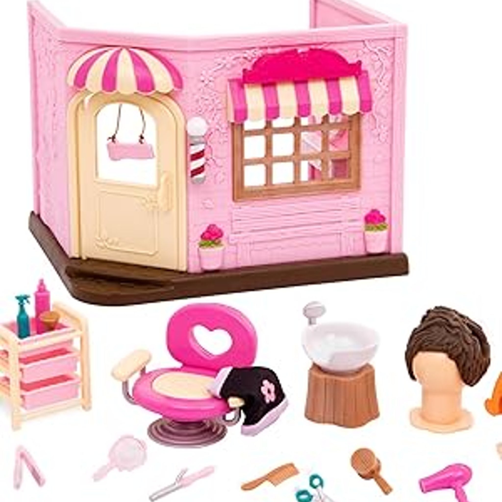 Lil Woodzeez Baabaa Spa & Hair Salon - Dollhouse Playset