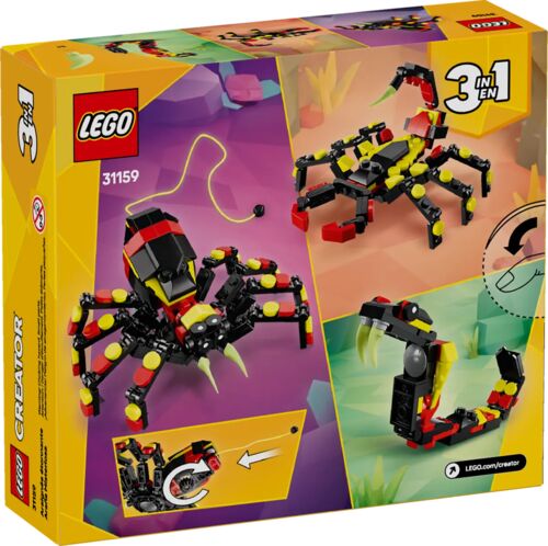 LEGO Wild Animals Surprising Spider 3-in-1 Building Toy