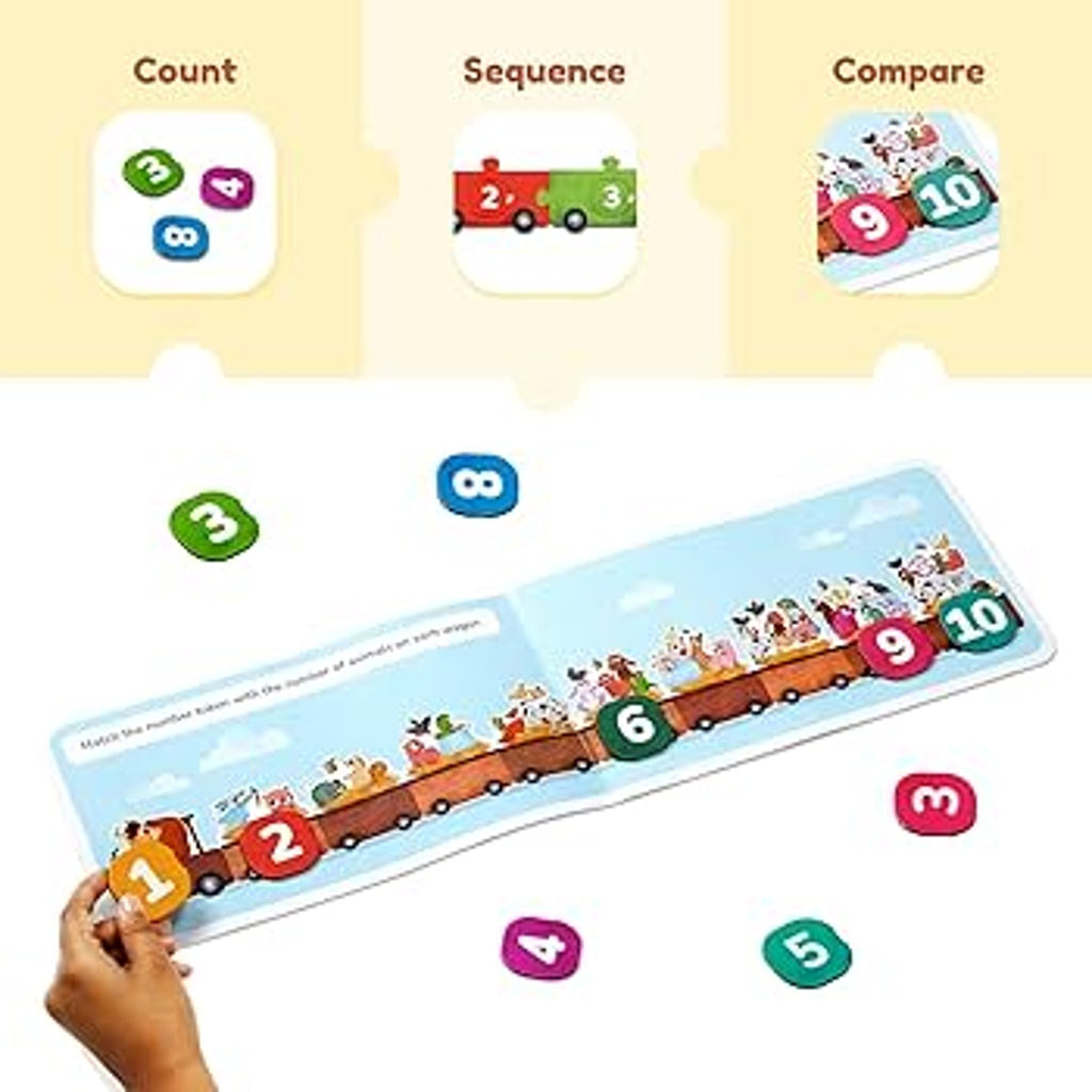 LoveDabble 123 Ride with Animals: Three-Way Puzzle Magic Count